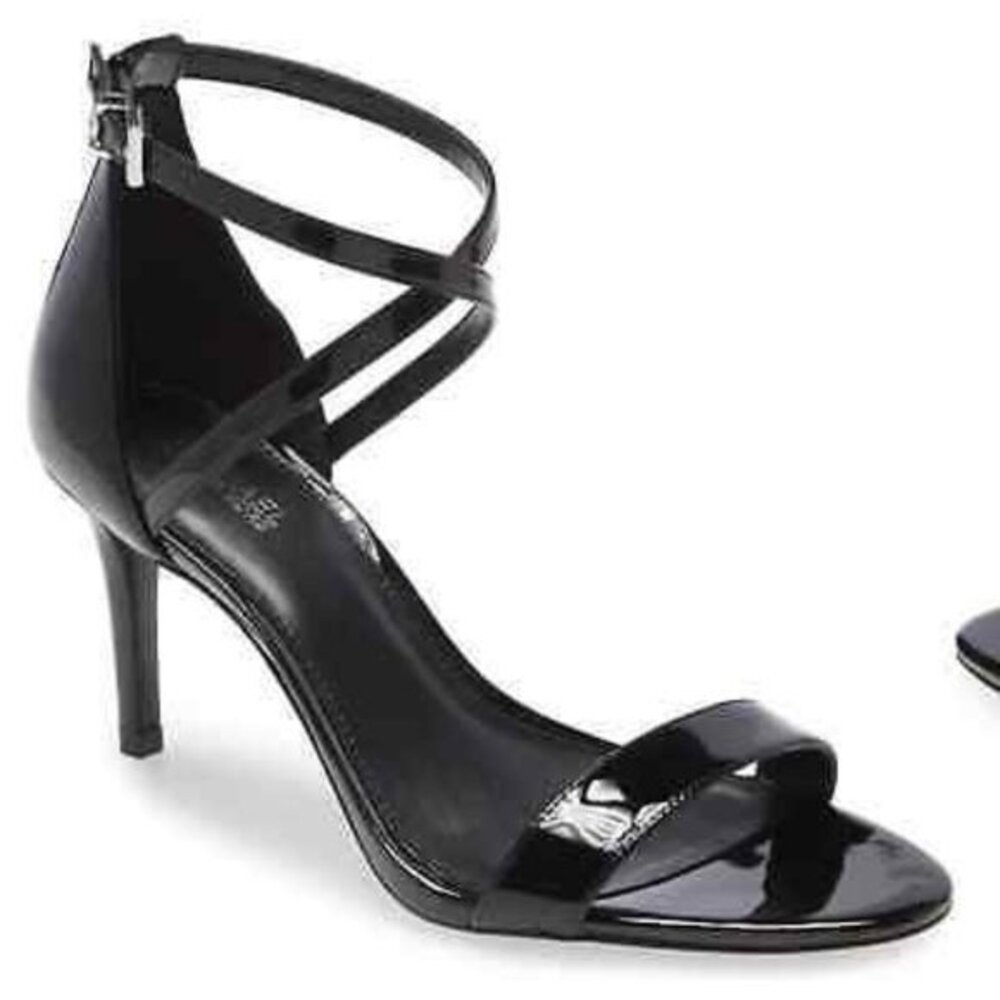 NEW Michael Michael Kors Ava Mid Sandal Patent Leather Size 6